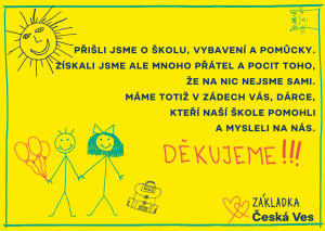 ZŠ Česká Ves děkuje